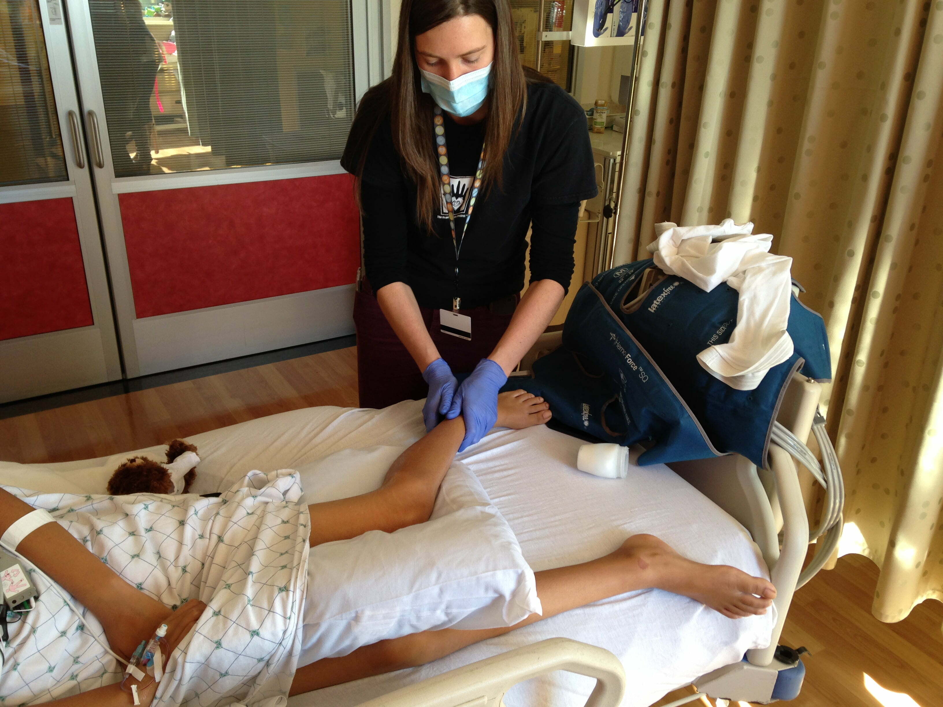 Massage concept on trains shot down